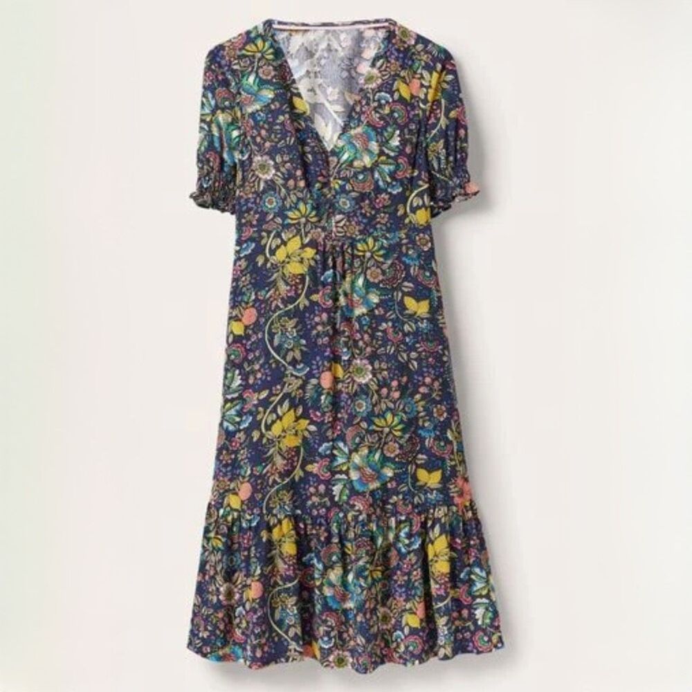 Boden Easy Tea Dress size 14 Short Sleeve